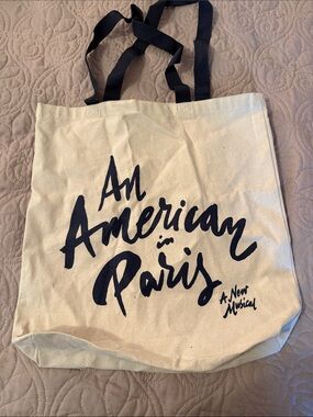 An American in Paris Musical Canvas Souvenir Tote Bag